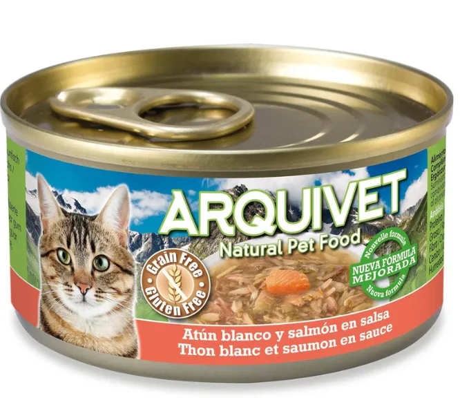 Arquivet Atún Blanco y Salmón en Salsa 80gr