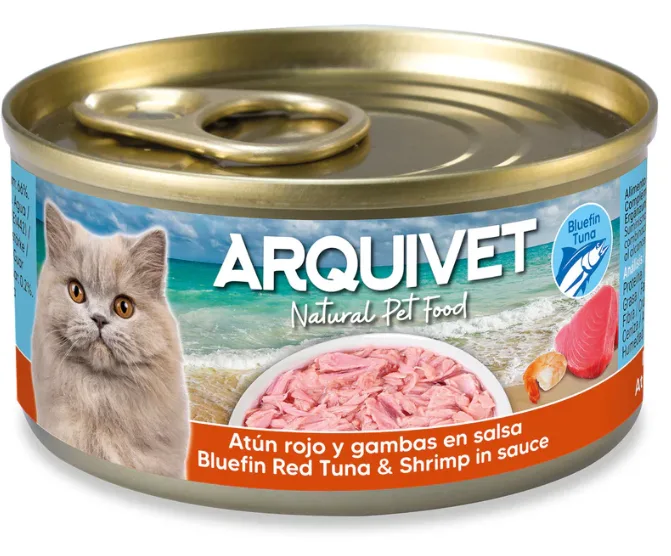 Arquivet Atún Rojo y Gambas en Salsa 80gr