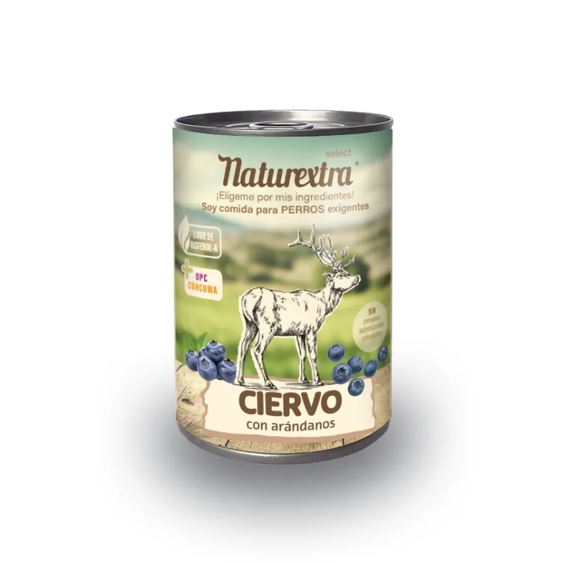 Naturextra Ciervo y Arándanos 400gr
