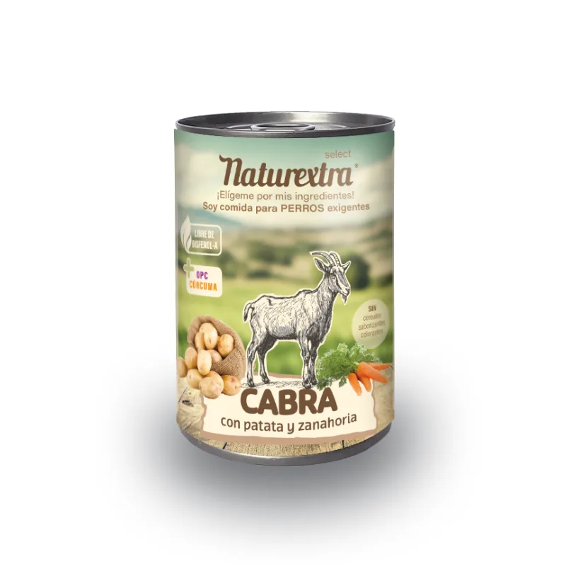 Naturextra Lata Cabra con Zanahoria y Patata 400gr