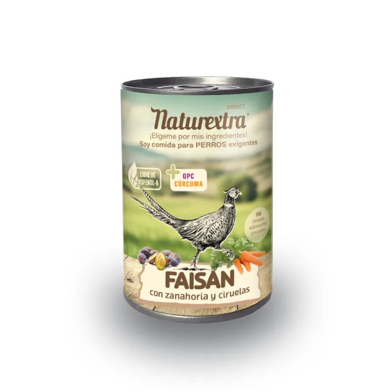 Naturextra Lata, Zanahoria y Ciruelas Faisán 400gr