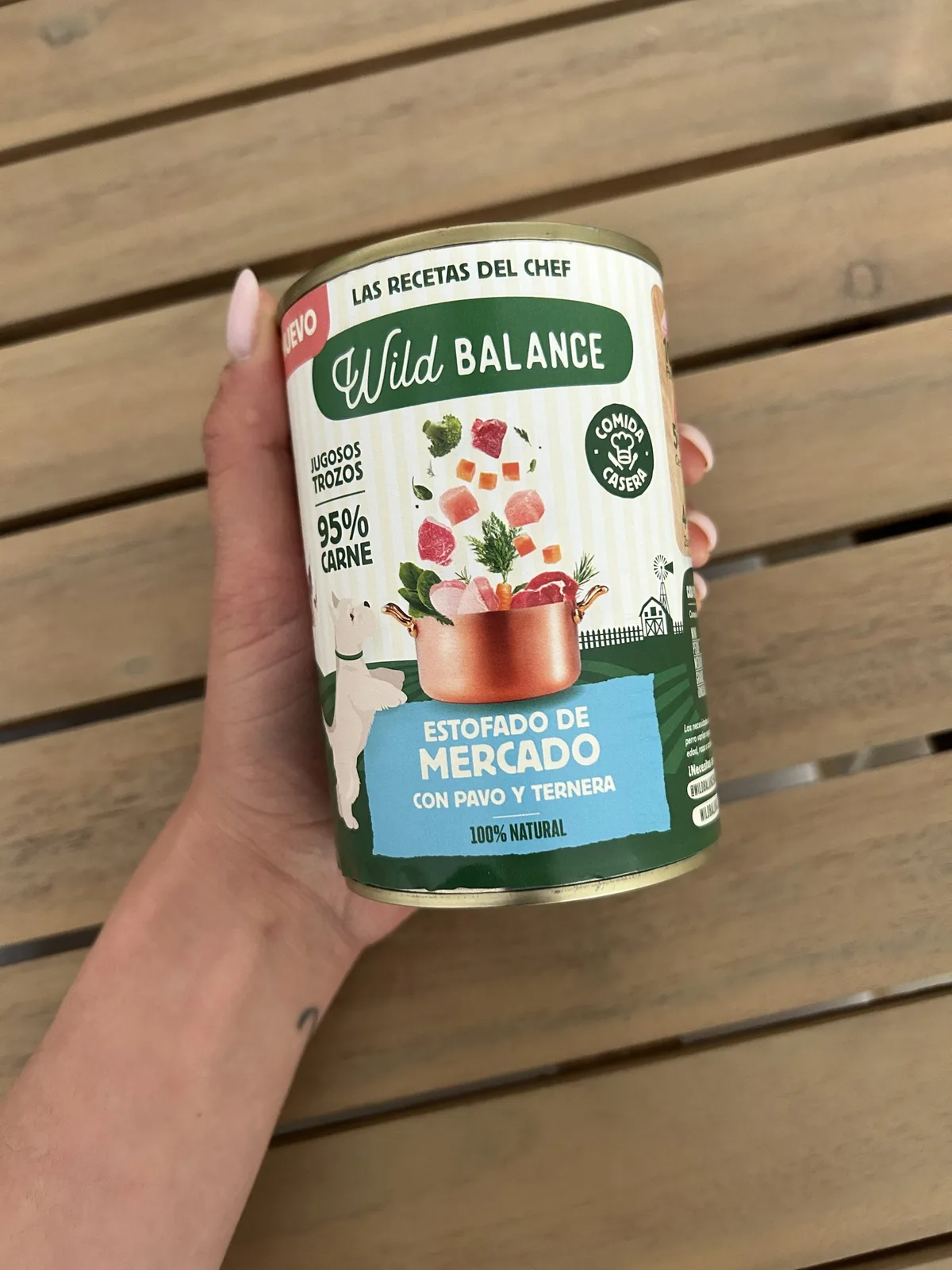 Wild Balance Lata de Estofado de Mercado con Pavo y Ternera para Perro 400gr