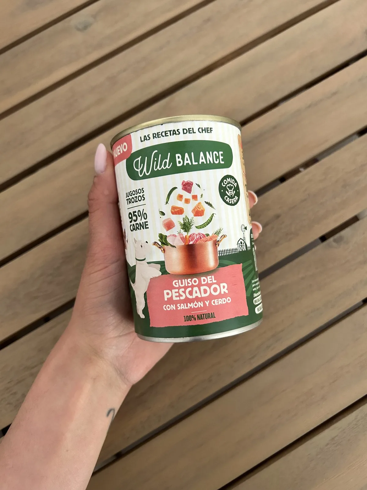 Wild Balance Lata Guiso del Pescador (salmón y Cerdo) para Perros 400gr