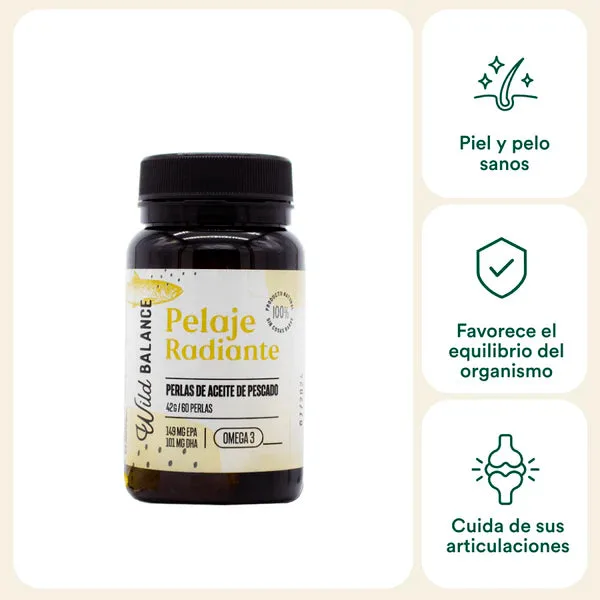 Wild Balance Pelaje Radiante Cápsulas Omega 3