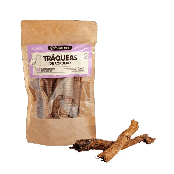Wild Balance Snacks Tráqueas de Cordero