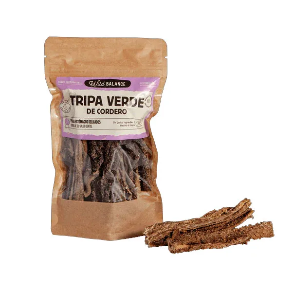 Wild Balance Snacks Tripa verde de Cordero