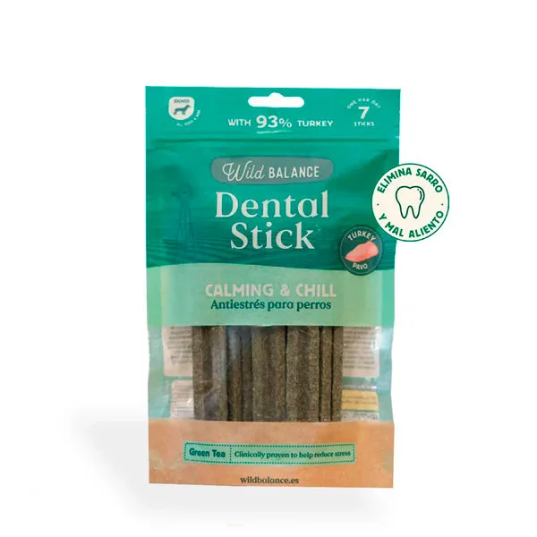 Wild Balance Sticks Dentales de Pavo, Té Verde y Menta – Efecto Relajante